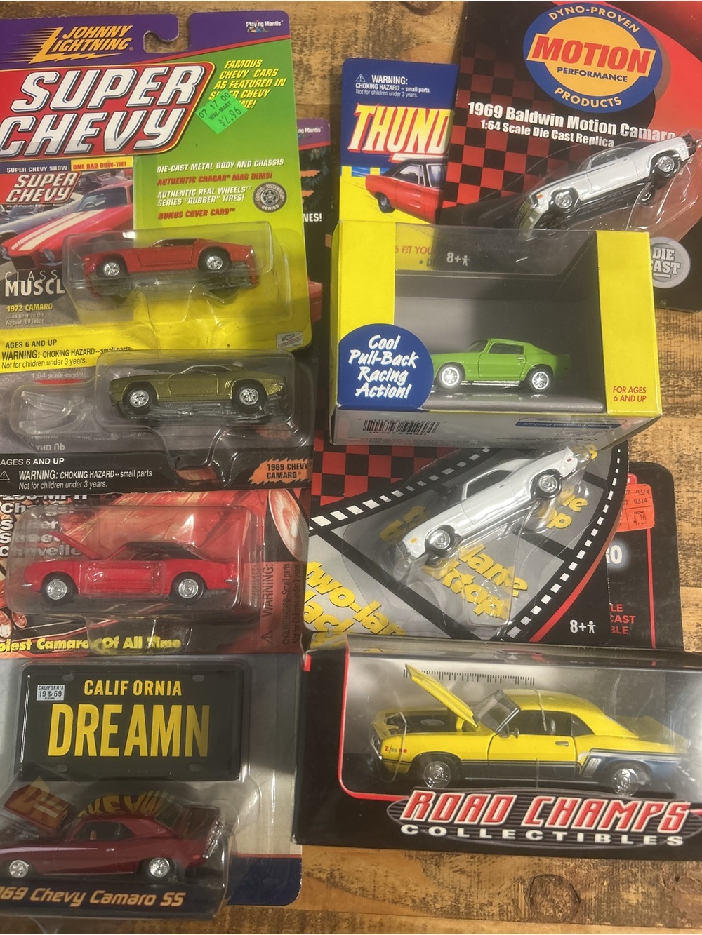Camaro collection 8 die cast collectibles